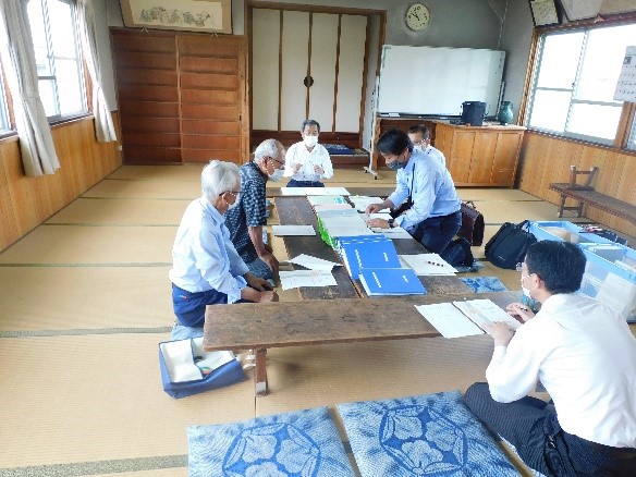 神戸町西座倉地区　令和３年度監査会の写真1