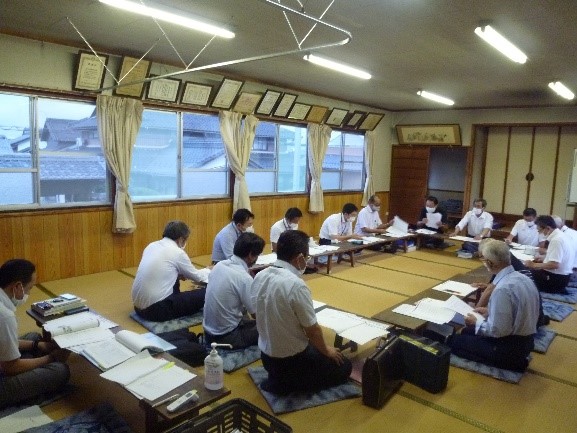 神戸町西座倉地区　第９回理事会の写真1