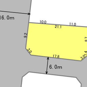岐阜市鷺山中洙地区　保留地No.12