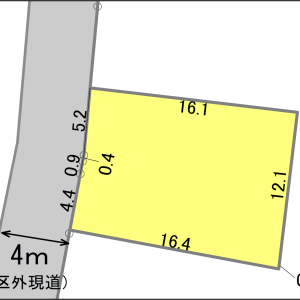 岐阜市鷺山中洙地区　保留地No.3