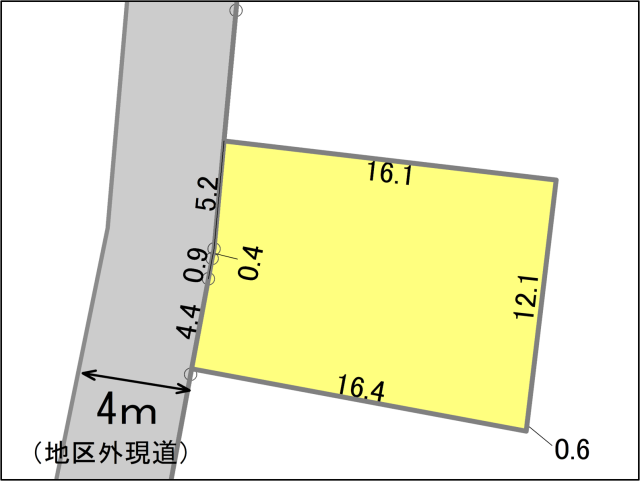 岐阜市鷺山中洙地区　保留地No.3写真1